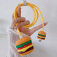 Iphone Charger Case Cover - Burger -4 Piece Set (With Wire Protector)