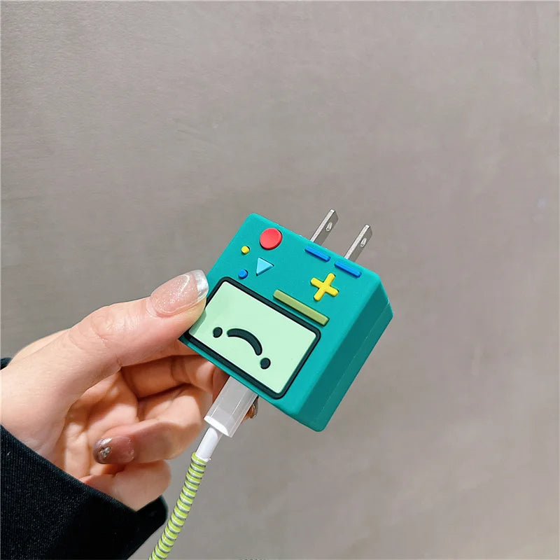 Iphone Charger Case Cover - Gaming Console - 4 Piece Set (With Wire Protector)
