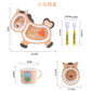 5 Piece Mealtime Bamboo Dinnerware for Kids-Horse Version 1