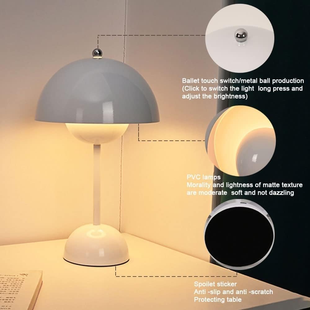 Stepless Dimming Brightness Metal Desk Lamp