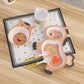 5 Piece Mealtime Bamboo Dinnerware for Kids-Horse Version 1