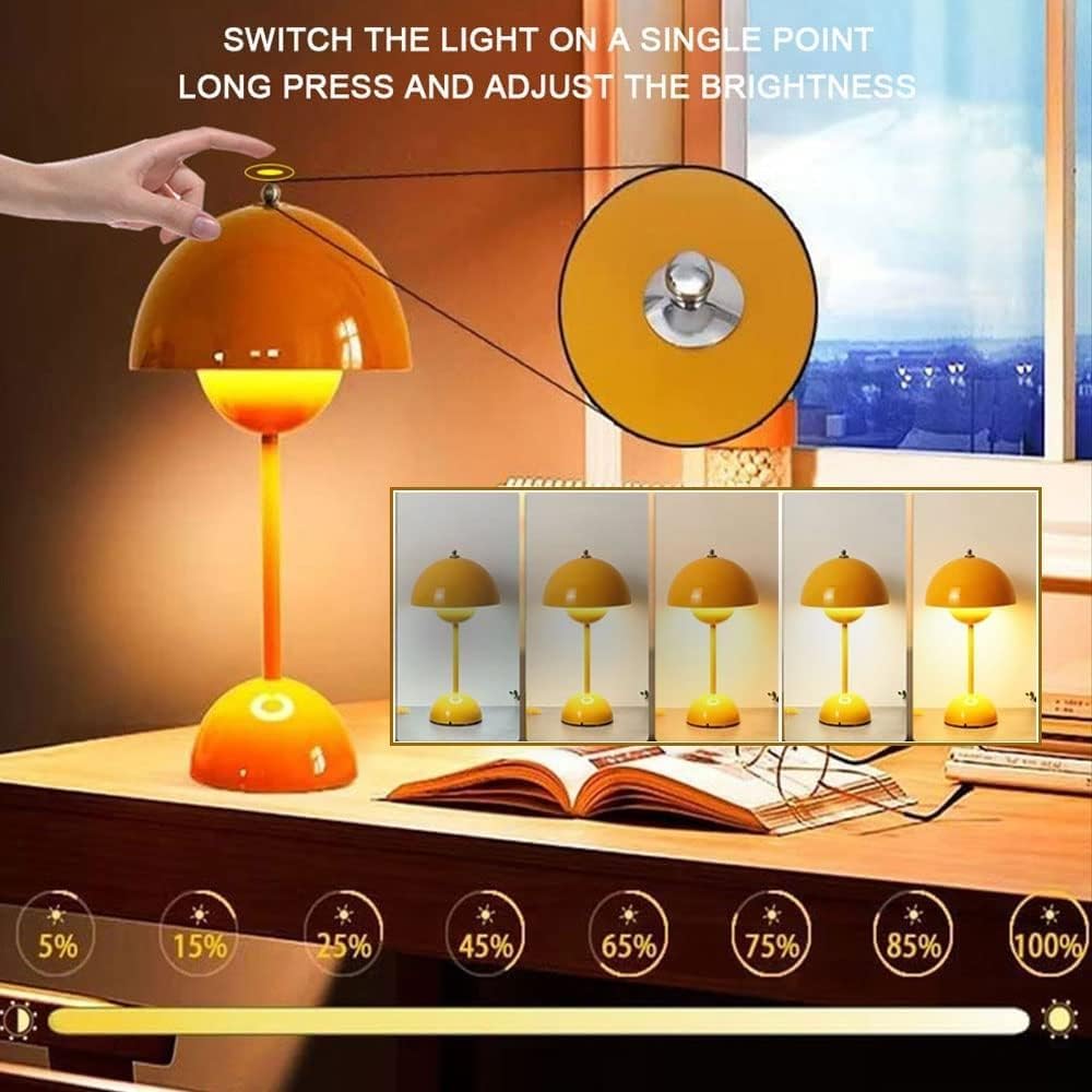 Stepless Dimming Brightness Metal Desk Lamp