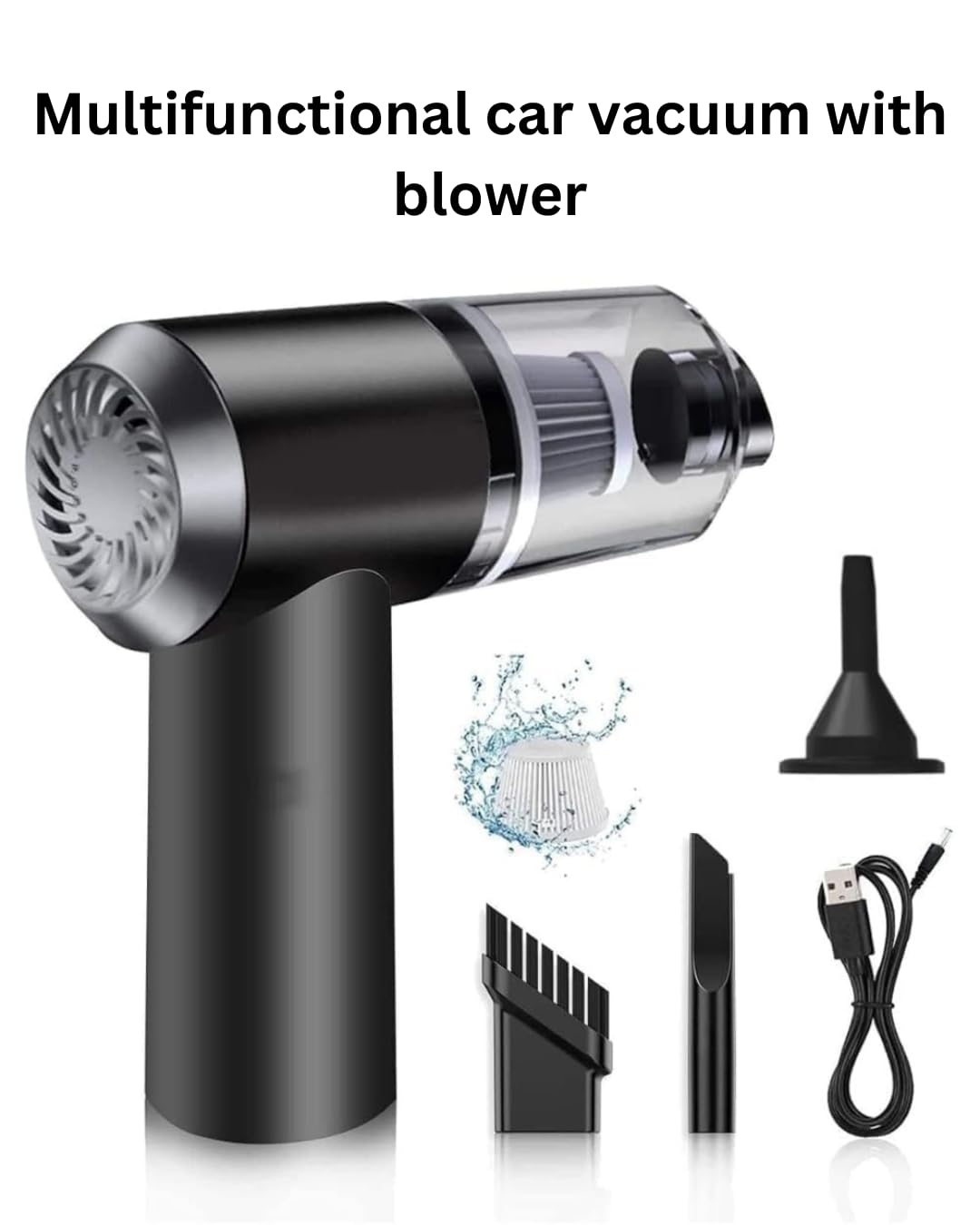 3 in 1 Portable Car Vacuum Cleaner