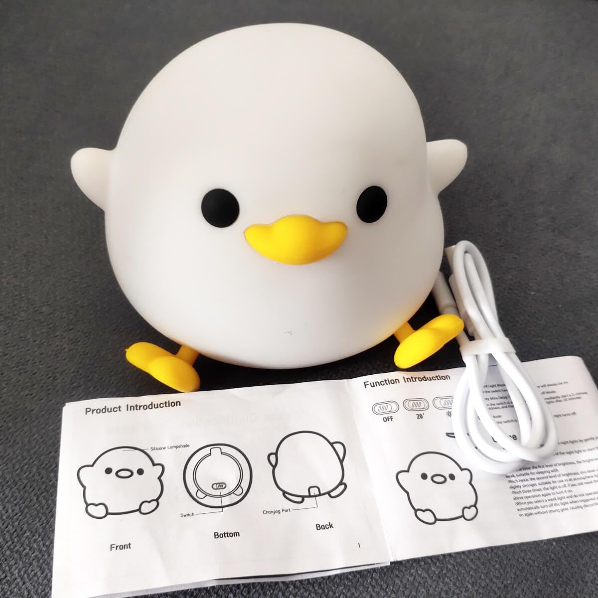 Duck Night Light Silicon Lamp