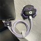 Iphone Charger Case Cover - Trendy Dog- 4 Piece Set (With Wire Protector)