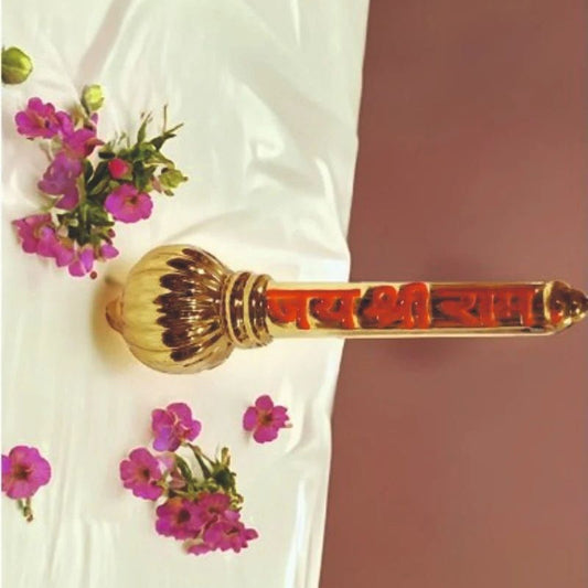 Bajrang Bali Gada Metallic Golden