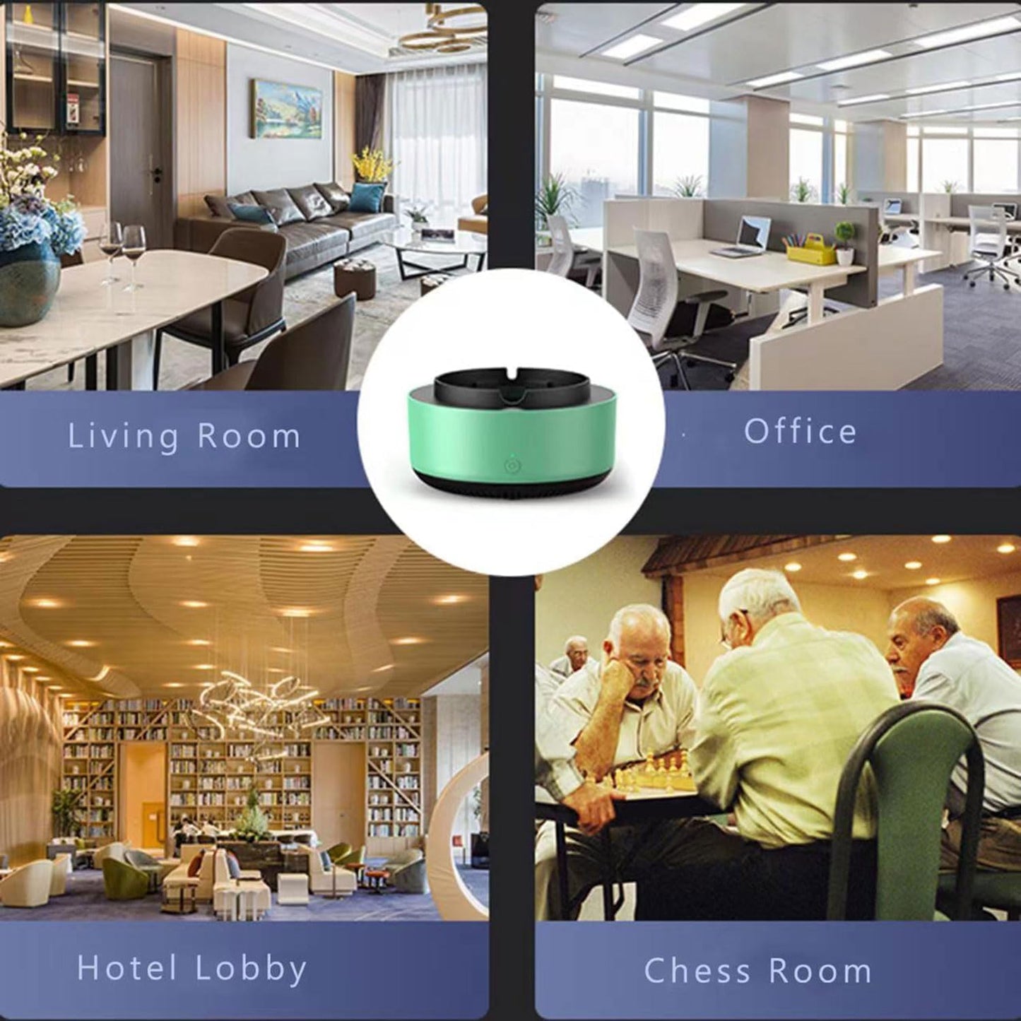 Ashtray with Suction 2 in 1 Air Purifier