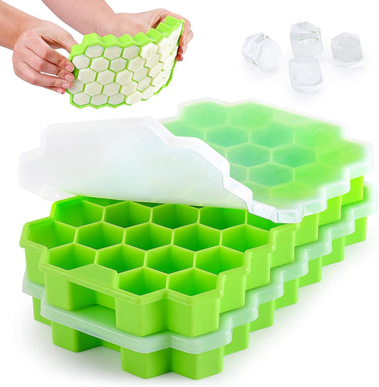 Silicone Honeycomb Ice Cube Tray Set of 2