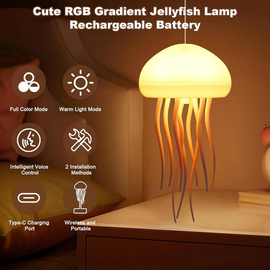 Jellyfish Lamp Voice Control with Dancing Legs