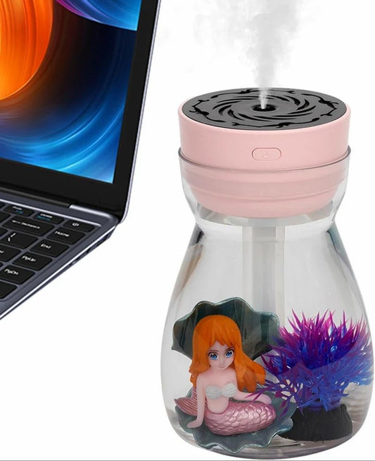 Colorful lights mermaid humidifier