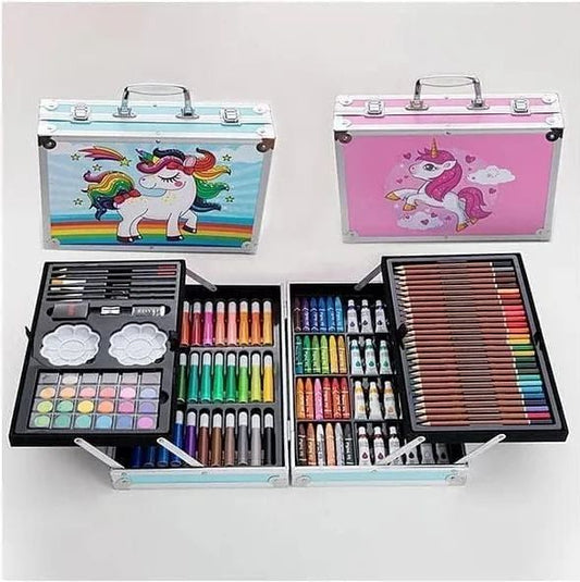 145-Piece Art Supplies Set For Kids Unicorn