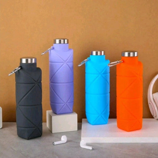 Reusable Silicon Foldable Water Bottle-500 ML