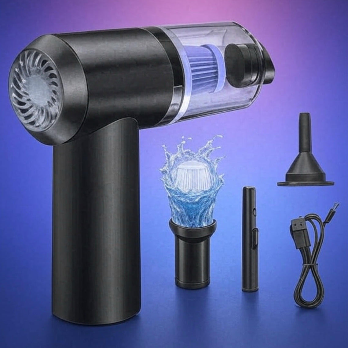 3 in 1 Portable Car Vacuum Cleaner
