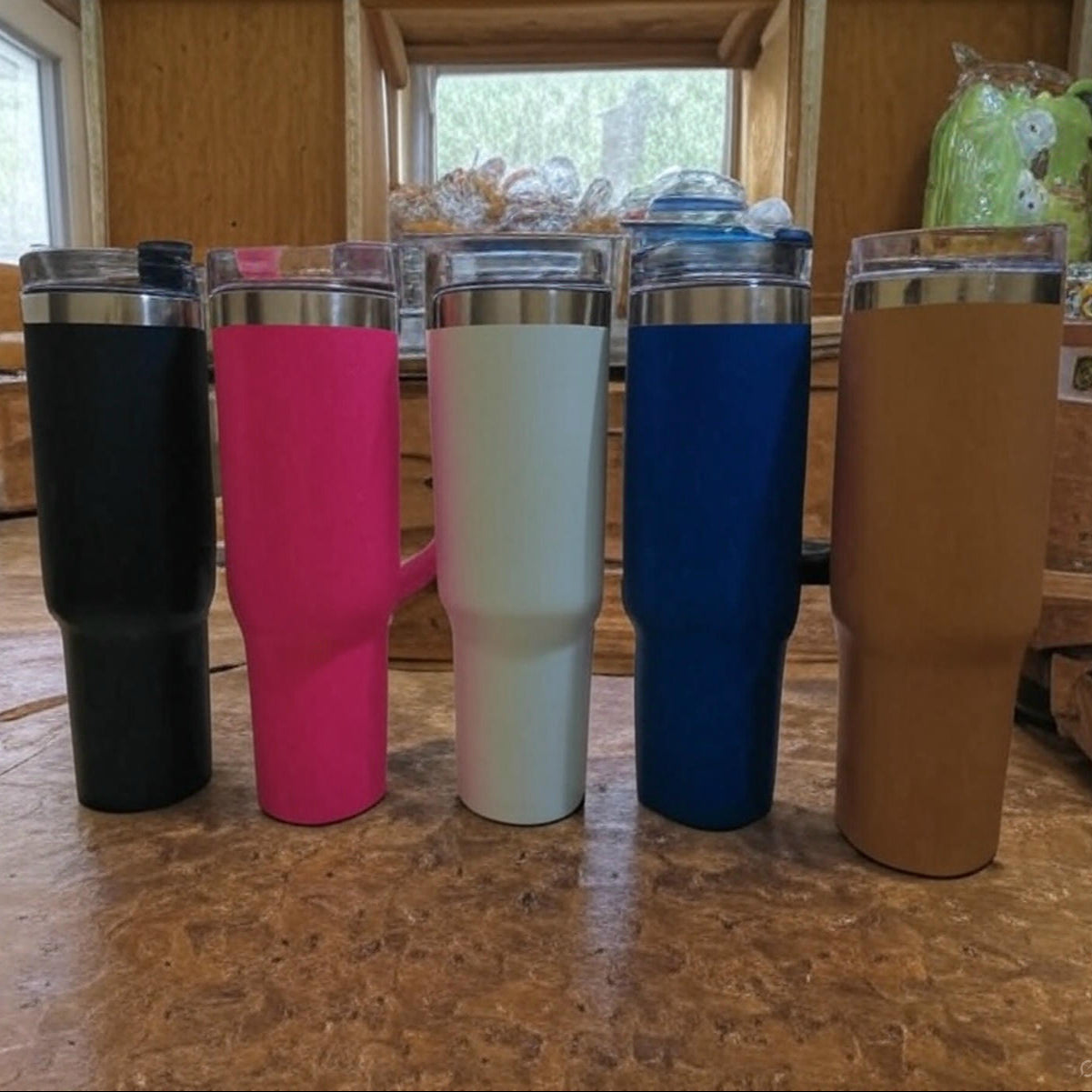 Tumbler with Leakproof Lid, Built-In Straw 1200 ML