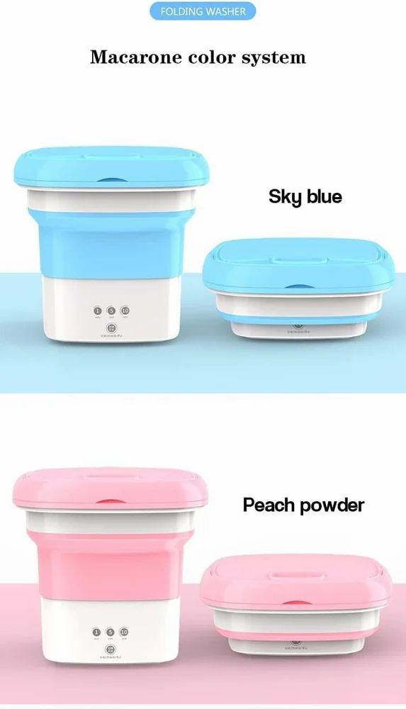 Semi-Automatic Mini Foldable Washing Machine