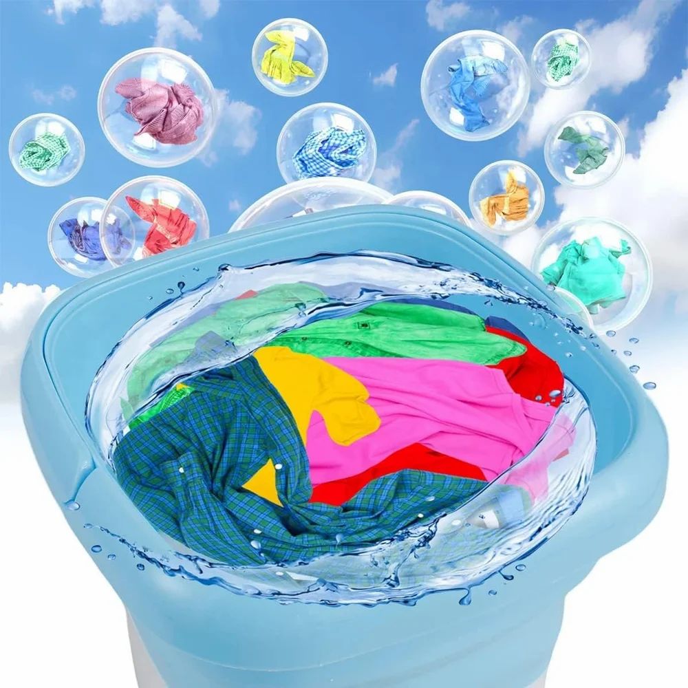 Semi-Automatic Mini Foldable Washing Machine