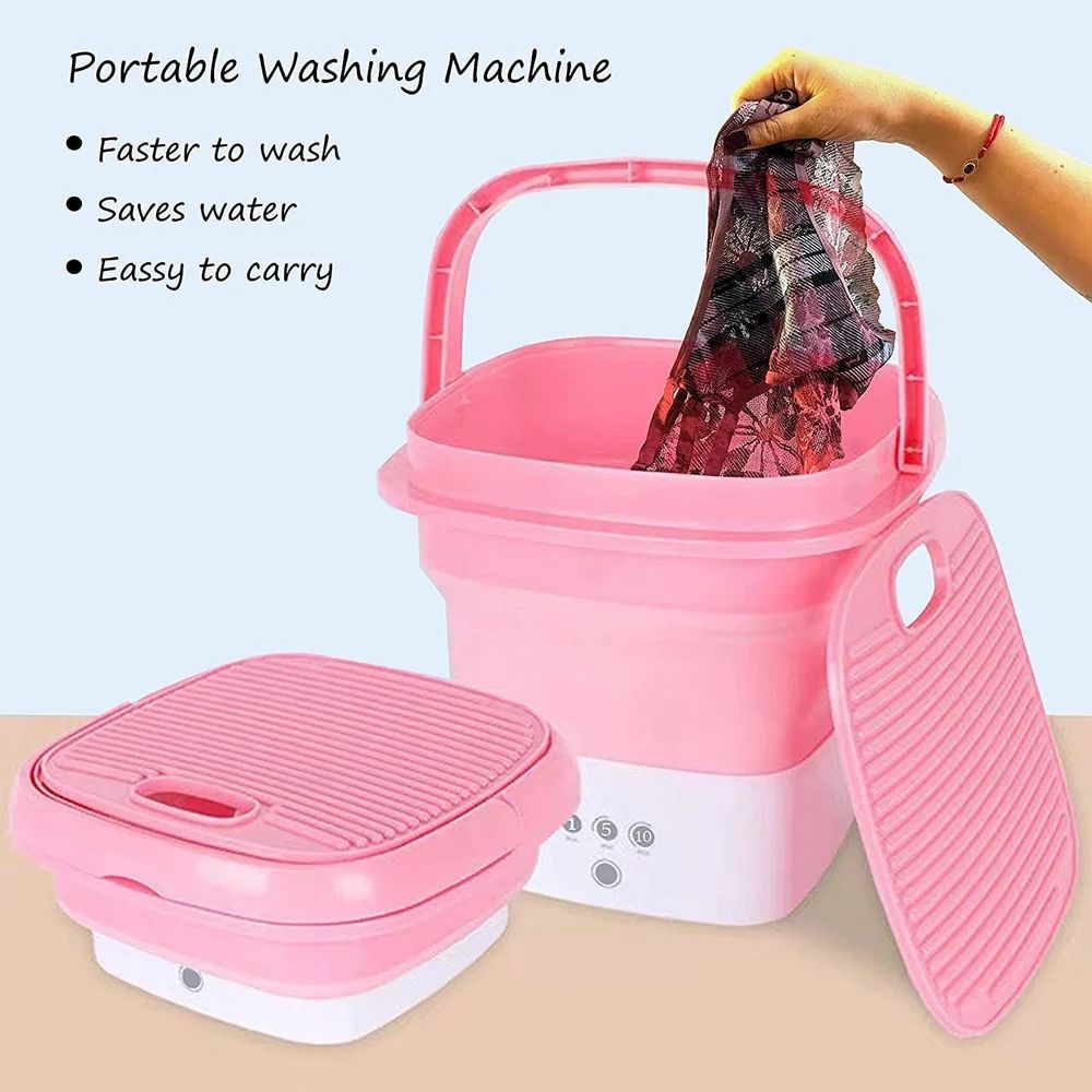 Semi-Automatic Mini Foldable Washing Machine