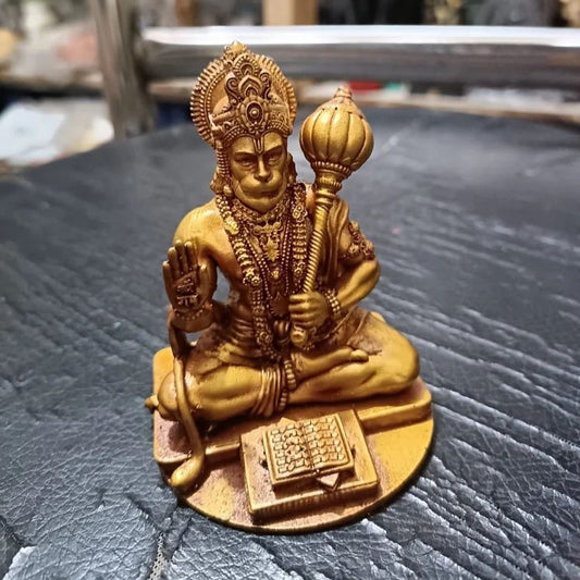Gada Hanuman Statue car dashboard