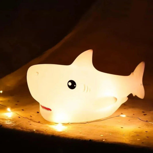 Shark Fish LED Touch Silicon Lamp