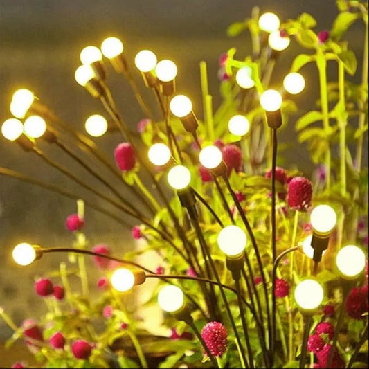 Solar Starburst Garden Lights (Set of 2, 8 bulbs each)