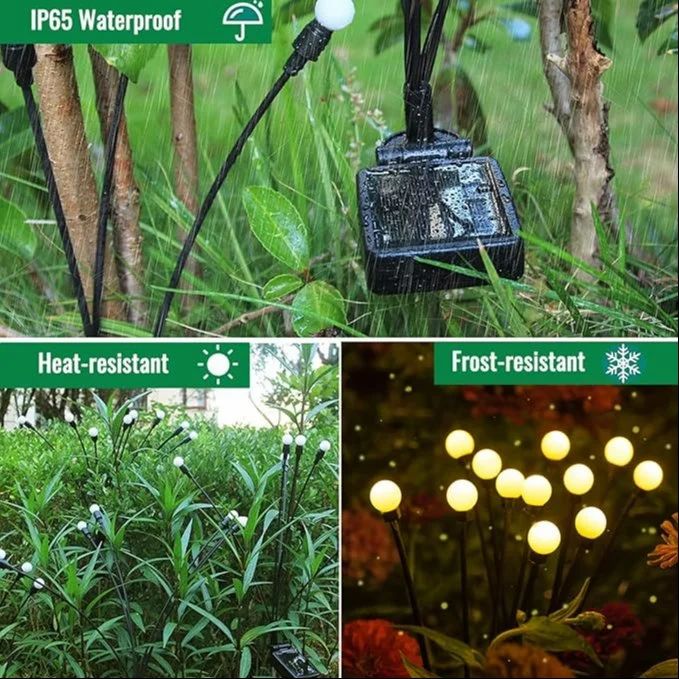 Solar Starburst Garden Lights (Set of 2, 8 bulbs each)